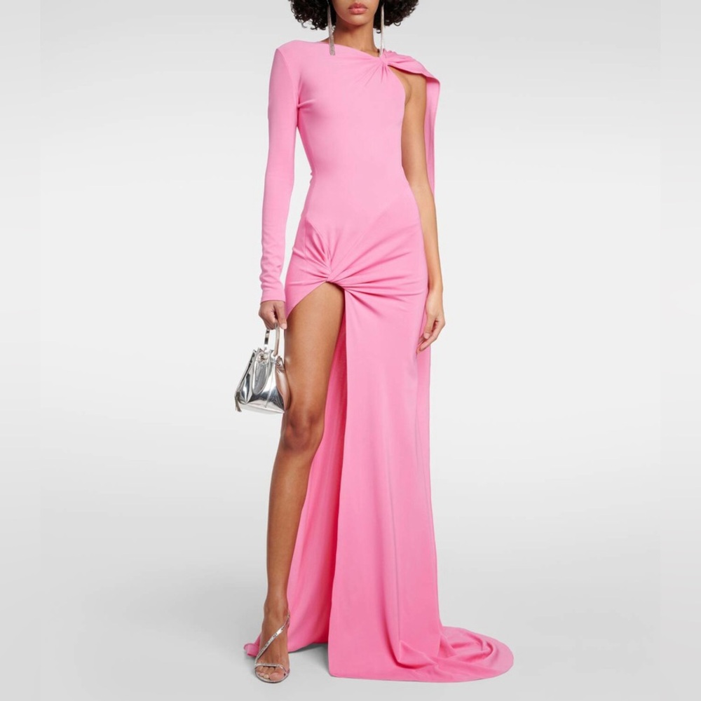 David Koma Asymmetric Draped Gown